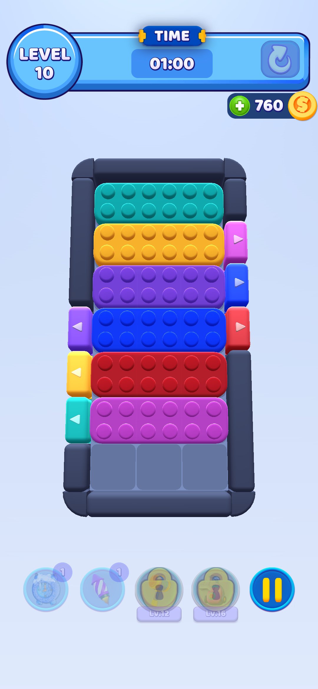 Color Block Jam — сложный пазл